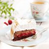 Brownietrta med fluffig marng