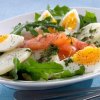 Laxsallad med gg