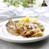 Pannkakor med pplekompott och citrongrdde